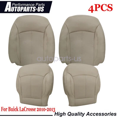 For Buick LaCrosse 2010-2013 Front Side Leather Cashmere Tan Seat Cover 4PCS - Imagem 1 de 4