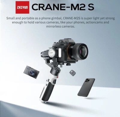 Zhiyun Crane M2 S M2S 3-Axis Handheld Gimbal Stabilizer for Smartphone Cameras - Image 1 of 4