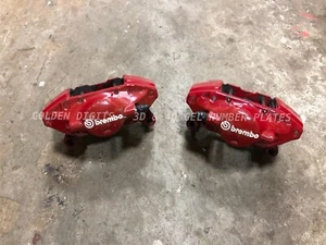 Rear 2 Pot Brembo Brake Calipers For: Mitsubishi Lancer Evo 8 VIII 03-05 - Picture 1 of 5