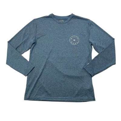 Camiseta Billabong Agua Niños L Grande Azul Protección Solar Rotor Calce Suelto Playa Foto 1 de 4