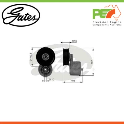 Tensor de correa automático GATES para Land Rover Discovery serie 4.0 V8 4x4 (LJ,LT) Foto 1 de 4