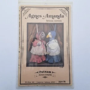 Putnam Pattern Broom Cover AGNES AND AMANDA Goose Mouse Craft Sewing Pattern - Picture 1 of 3
