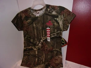 Mossy Oak: Medium Ladies Short Sleeve Camo Shirt / Brand New - Picture 1 of 3