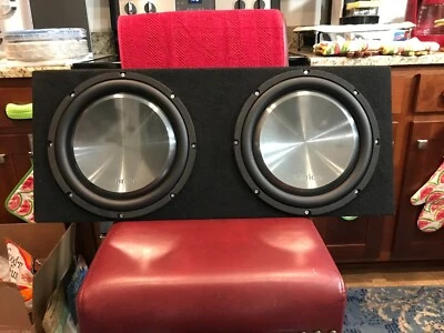 Caja de subwoofer Clarion doble de 12 pulgadas ¡montaje poco profundo para hatchback o camión! Foto 1 de 2