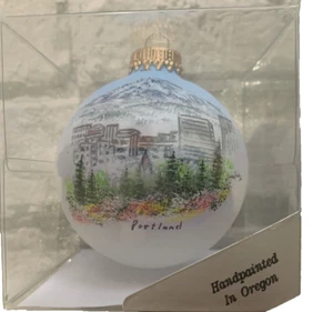 Weihnachten Krebs handbemalt malerisch Portland USA Ornamente Souvenir - Bild 1 von 10
