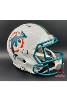 Miami Dolphins (1996-2012) Authentic Riddell Full Size Speed Helmet - Picture 1 of 4