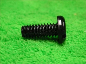 100 NYLON KNOPF RUNDKOPF SCHWARZ SCHLITZ MASCHINENGEWINDE SCHRAUBEN 1/4-20" x 5/8" - Bild 1 von 1