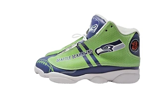 NWT Seattle Seahawks Men's Size 12 Athletic Sneakers Green Football Fan Shoes - Picture 1 of 9