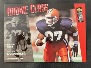 1996 Upper Deck Rookie Class Simeon Rice Arizona Cardinals #3 - Bild 1 von 2