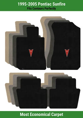 Lloyd Velourtex Front & Rear Mats for '95-05 Pontiac Sunfire w/Pontiac Emblem - Image 1 of 4