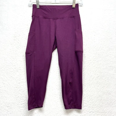Series 8 Athletic Crop Leggings Women's Size S - Purple Pockets Capri Low Rise - Image 1 of 4
