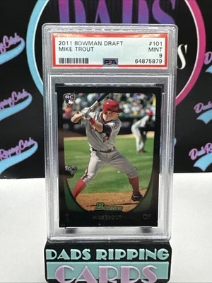 Bowman Draft Picks & Prospects 2011 - Mike Trout #101 (RC) PSA 9 Foto 1 de 4