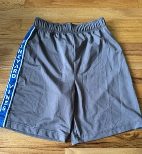 Boys Vineyard Vines Athletic Performance Shorts /Gray/Blue Youth Size M w/ Logo - Picture 1 of 5