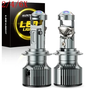 2/4/6X AUXITO LED High/Low Beam Conversion Kit H7 Bulbs Super Bright 6500K Combo - Picture 1 of 28