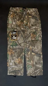 New Realtree Edge Camo Pants Mens Size 36x38L Cargo 6 Pockets Drawstring Legs - Picture 1 of 6