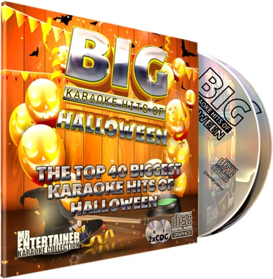 Halloween Karaoke. Mr Entertainer Big Hits of HALLOWEEN Double CD+G/CDG Disc Set - Image 1 of 4