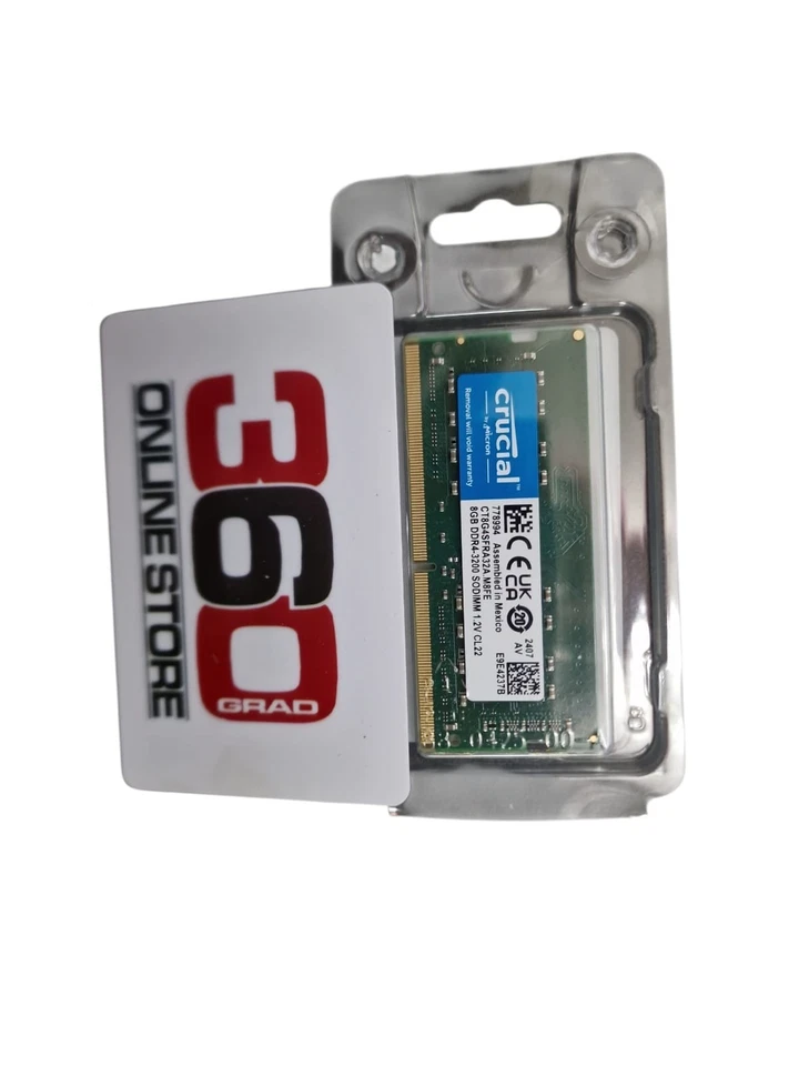 Crucial 8GB DDR4-3200 CL22 SO-DIMM Arbeitsspeicher - Bild 1 von 1