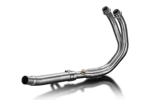 Delkevic Stainless Steel Header Down Pipes to fit Yamaha Tenere 700 T7 - Picture 1 of 5
