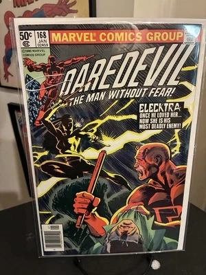 Daredevil #168 1981 Frank Miller 1st Elektra Comic Book Marvel Comics VF- - Image 1 of 3