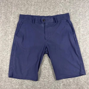 Greyson Shorts Mens 34 Navy Blue Golf Performance Stretch Chino Quick Dry Casual - Picture 1 of 10