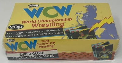 1992 WCW TOPPS World Championship Wrestling Trading CARD Factory Sealed BOX UK - Image 1 of 4