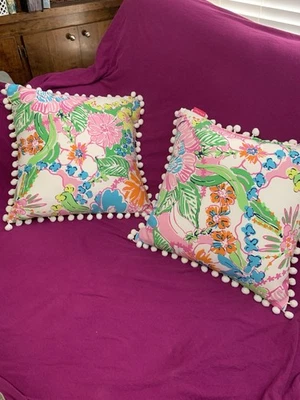 NEW Lilly Pulitzer X Target Outdoor Pillows! - Image 1 of 4
