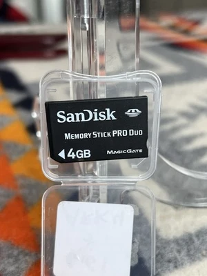 Sandisk 4Gb Memory Stick Pro Duo Magic Gate 存储卡 - 免费快速发货 — 第 1/3 张图片