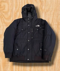 VINTAGE THE NORTH FACE GOTHAM HYVENT XXL BLACK HOODED GOOSE DOWN JACKET COAT - Picture 1 of 24