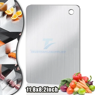 Titanium Cutting Boards for Kitchen, 100% Pure Titanium Double-sided food-grade - Image 1 of 4