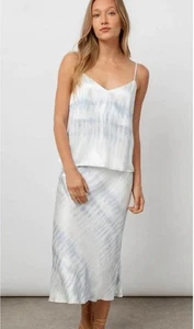 RailsCami Top Vest with adjustable straps Blue Tide Slip Style Tie Dye Size S - Picture 1 of 10