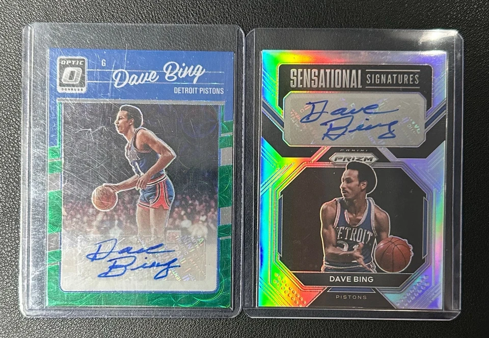 Tarjetas automáticas Panini Prizm/Donruss Optic Dave Bing *2#AN Foto 1 de 1