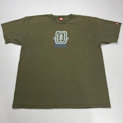 Camisa De Colección Element Skateboarding 2XL Verde Logo Central EE. UU. Punk Grunge Años 90 Retro Foto 1 de 4