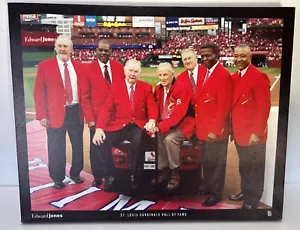 MLB St. Louis Cardinals Print Canvas, SGA Hall Of Fame, 14”x11”, Smith, Musial.. - Picture 1 of 6