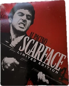 SCARFACE Limited Edition STEELBOOK w/ Collectible Art Cards (Blu-Ray) Al Pacino - Picture 1 of 3