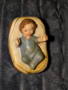 Pesebre Bebé Jesús Repuesto 2.5" Largo Niño Vintage  - Imagen 1 de 4