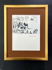 PABLO PICASSO 1955 SIGNED SUPERB PRINT MATTED 11 X 14 + LIST $695