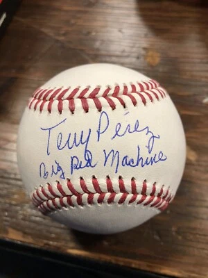 Tony Perez Autograph OMLB Baseball Reds Big Red Machine JSA HOF Big Red Machine - Image 1 of 3