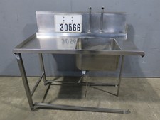 Edelstahl Spüle Spülbecken Spültisch Zulauf Gastro Gewerbe #30566