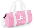 Personalised Dance Bag Girls Ballet Dancer Pink Black Fuchsia Gym Kit Bag