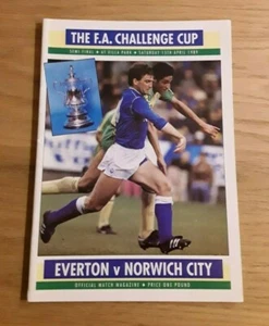 Everton v Norwich City 1988/89 FA Cup Semi-Final @ Villa Park - Picture 1 of 1