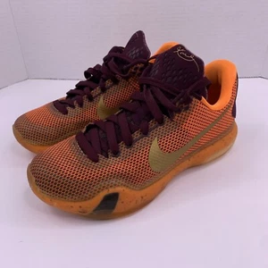 Nike Kobe Bryant 10 Silk Road Size 7 705317-676 Orange Gold Red 2014 Rare - Picture 1 of 12