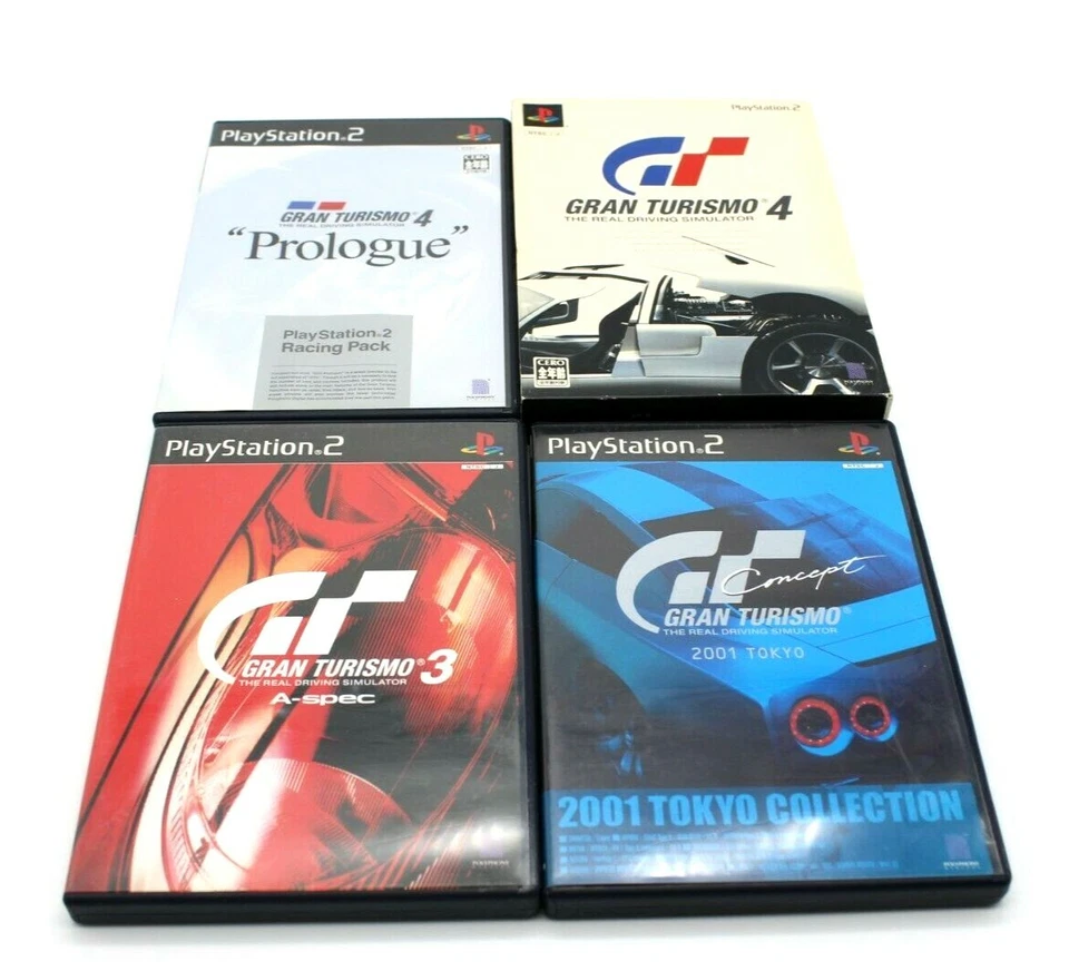Lot of 4 PS2 Gran Turismo4 and Prologue,3-A-spec,Concept 2001 TOKYO NTSC-J - Image 1 of 4