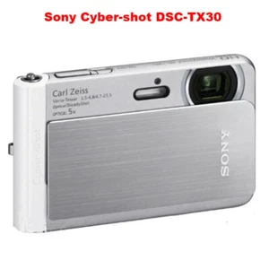 Sony Cyber-shot DSC-TX30 18.20 million Pixel CMOS Retro Digital Camera - Silver - Picture 1 of 12