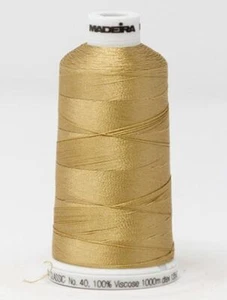Madeira Classic Rayon 40, #1055 LATTE 1000m Embroidery Thread - Imagen 1 de 1
