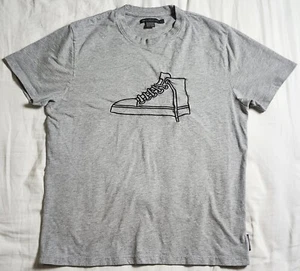 French Connection Sneaker Embroidered Crewneck Color Gray Size XL Men's - Picture 1 of 17