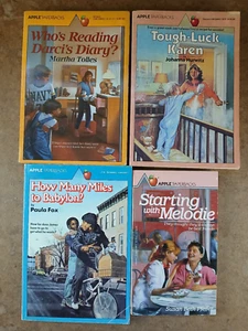 Vtg Lot of 4 Apple Paperbacks Books. Who's Reading Darci's Diary. - Foto 1 di 6