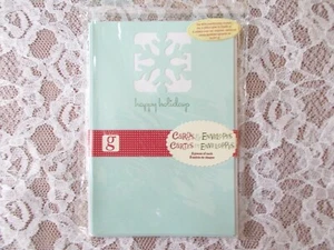 NEW!Sealed PKG. "Studio G" Holiday Die-Cut Cards & Envelopes- AC 0227 Snowflake - Picture 1 of 2