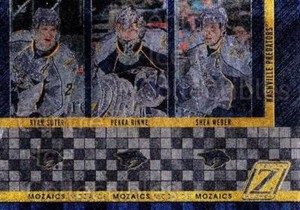 2010-11 Zenith Mozaics #13 Shea Weber, Pekka Rinne, Ryan Suter