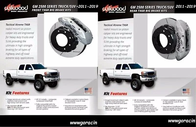 2011-19 Chevy Silverado 2500/3500 HD Wilwood большой тормозной комплект, 15,5 роторов, 6 поршней - Изображение 1 из 4