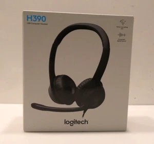 Logitech H390 USB Computer Headset Stereo with Noise Cancelling Microphone - Picture 1 of 4